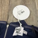 Princess Polly  navy pinstriped Sebastian tube top Photo 4