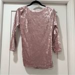 Inner Beauty Pink Velvet Wrap Top | Size Medium Photo 4