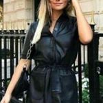 ZARA faux leather button down mini dress Photo 0