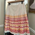 Peter Nygard  A Line Pleated Skirt‎ Size 8 Brown Photo 1