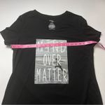 Danskin Now Women’s Short Sleeve Black Graphic V Photo 3