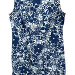 Disney VTG  Medium Shift Dress Blue Floral Hidden Mickey Sleeveless Resort 1293 Photo 0