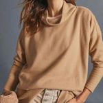 Anthropologie Theresa Light Brown Mock Neck Tunic Top M Photo 2