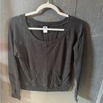 Gap Women’s  Black Henley Long Sleeve Shirt Size Large Photo 0