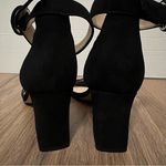 Marc Fisher LTD Black Suede Block Heel Sandals Size 8M Photo 8