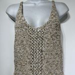 Torn By Ronny Kobo sleeveless open knit tan brown Penney Sweater tank Top Size S Photo 1