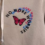 Brooklyn Cloth  womens no more worries hoodie sweatshirt beige L Photo 1