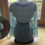 Esprit Y2K  Green and Blue Floral Blouse size 8 Photo 2