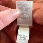 J. Jill PureJill 100% Linen Burnt Orange Button Front 3/4 Sleeve Blouse Size M Size M Photo 7