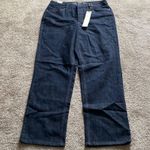 Hannah Dark Wash Denim Straight Leg Jeans SIZE 14 Blue Photo 0
