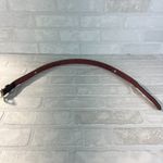 Justin Boots  Leather Belt Womens 30 Brown Silver Concho‎ Button Buckle Top Grain Photo 10