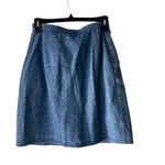 Central Falls Vintage 90s USA Women's Size 8 Button Up Denim Mini Skirt Blue Photo 4