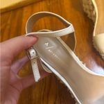 Anthropologie  White Wedge Heels Sandals Size 11 Photo 2