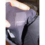 Pinko Shirt Women 2 Black Ruched Gathered Tie Front Cropped Cami Gothic Sexy Photo 10