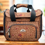 American Flyer Vintage Suitcase Carry On Travel Overnight Luggage Elephant Brown Photo 0