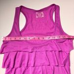 Decree Purple Ruffled Tank Top with Racerback Sz M Photo 2