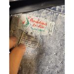 VTG Andiamo Italia Acid Wash Pearl Beaded Embellished Jacket Women’s S Blue Photo 7