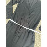 Beyond Yoga Meant to V-Neck Cozy Fleece Jumpsuit Black Tie Waist Jogger Size S Photo 11