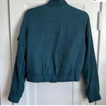 Sweaty Betty Blue Zip-Up Cargo Jacket Silky Pockets Small Photo 2