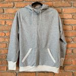 Champion Women's Hoodie High Neck Sweatshirt Light Gray Colorblock Size M Photo 0