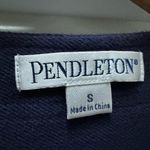 Pendleton  open front navy cotton vest size small Photo 1