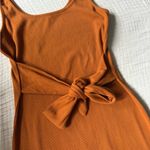 MOTF Vibrant Orange Knit Dress Photo 3