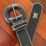 Liz Claiborne 90's Leather Western Belt Cowgirl Rodeo Silver Studs Photo 2