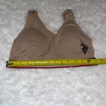 U.S. Polo Assn. tan red blue logo sports bra Photo 2