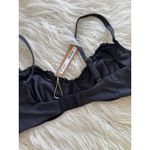 SKIMS  Fits Everybody Lace Demi Underwire Bra Onyx Size 40C Photo 5