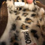 Minnetonka  suede leather faux fur Lined Moccasin slippers Women's Size 6 Photo 6