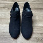 Karen Scott  Women's Black Faux Suede Melanni Stacked Block Heel Ankle Boots sz 9 Photo 1