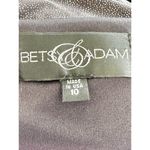 Betsy and Adam Cocktail Dress Size 10 Modest Cut 3/4 Sleeves Boat Neck Rhinestones Photo 7