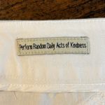 Peace of Cloth White Bermuda Cuffed Shorts Size 8 Photo 4