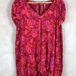 Free People  Hello Lover Floral Puffed Sleeve Tunic or Mini Dress NEW XS Photo 1