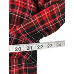 Dress Barn  Women's Red & Black Plaid Top Photo 5