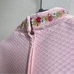 Vintage 60s Vicky Vaughn Junior Pink Maxi Dress Floral Ribbon Ruffle Small 25" W Photo 5