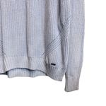 Hollister  XS Light Blue Knit Crochet Pullover Crew Neck Sweater Photo 2