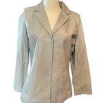 Kenneth Cole  Women’s Gray Leather Blazer. Size Small. Photo 0