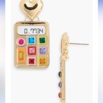 BaubleBar Gold Heart calculator Earrings Photo 5