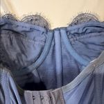 Urban Outfitters dainty lace blue corset strappy top with adjustable straps Photo 8