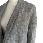 Eileen Fisher Gray Patterned Lightweight Linen Blend Blazer Jacket Size Small Photo 5
