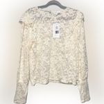 Stitch Fix Women’s Large Delicate Cream Lace Top Round Neckline Brea Canyon  NEW Photo 0