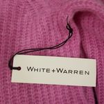 💕WHITE+WARREN💕 Cashmere Relaxed Cable Mockneck Sweater Wisteria Heather S NWT Photo 8