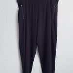 Eileen Fisher  Black Stretch Tencel Fleece Pant Photo 0