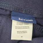 Basic Editions Navy Blue Mini Short Cotton Skirt Plus 1X Photo 3