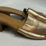 New Look heeled sandals metallic leather size 9 Photo 0