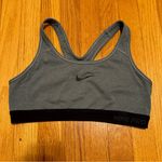 Nike Pro Dri- Fit Sports Bra Grey Black Medium Photo 1