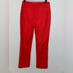 Gant Jersey Pique Cigarette Pants Lava Red NWT‎ Women’s Size 8 Photo 3