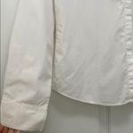Emporio Armani 100% Cotton White Casual Hidden Button Up Top - Size 8 Photo 3