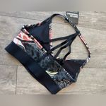 Puma floral Black and Cream Sports Bra Photo 6